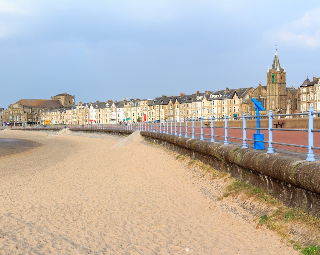 Sea front and beach at Morecambe Lancashire England UK Europe