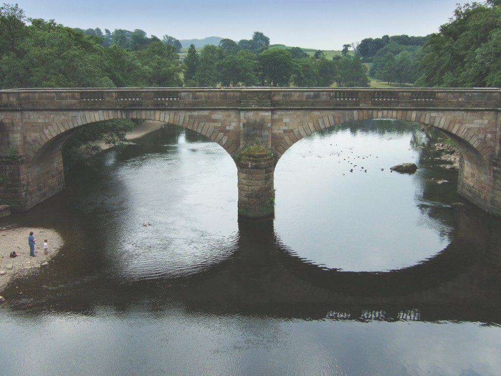 Bridge across the river Lune near Lancaster