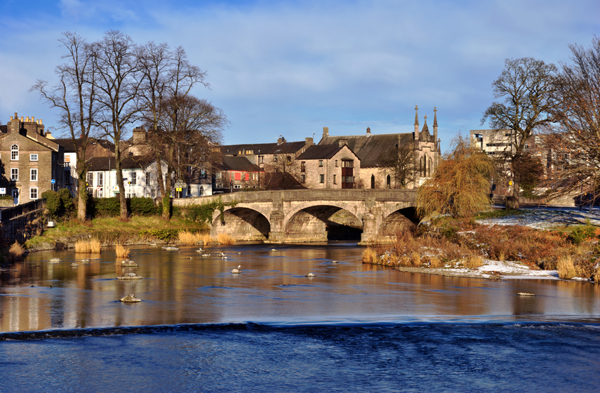 A view of Miller Bridge, Kendal