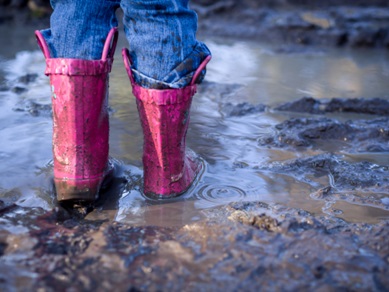 muddy wellies