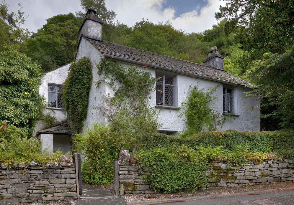 Dove Cottage, the home of poet William Wordsworth. Grasmere, Cumbria, England.