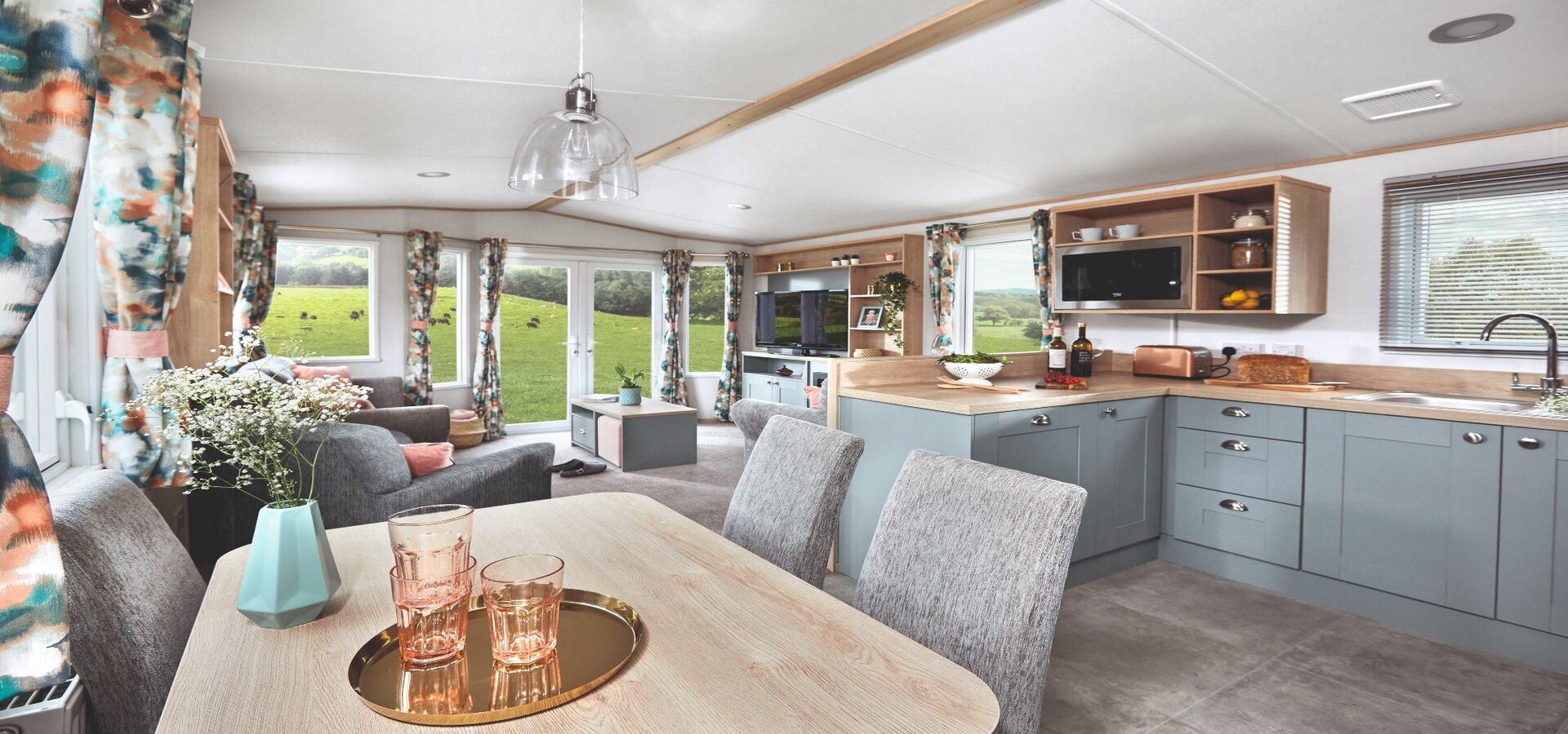 Multifunctional Living area for one of our Yorkshire dales caravan park