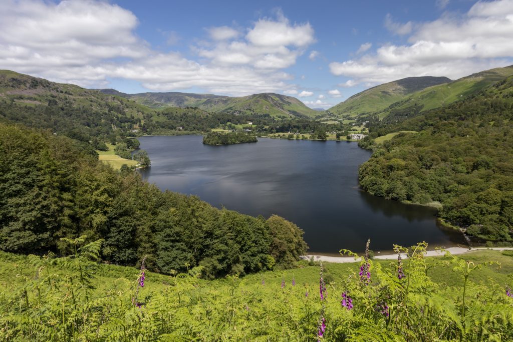 Grasmere from Loughrigg Terrace looking towards Helm Crag and Rydal Fell