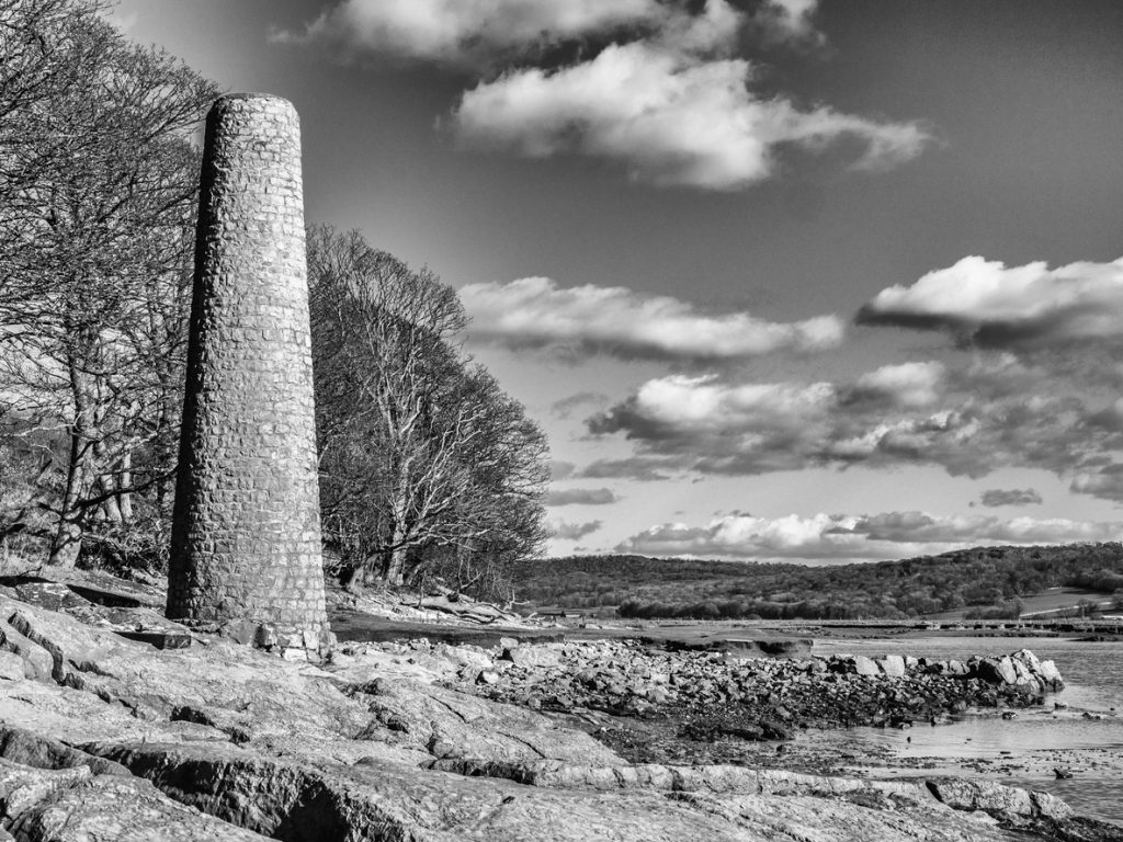 Smelting chimney at Jenny Brown's Point,