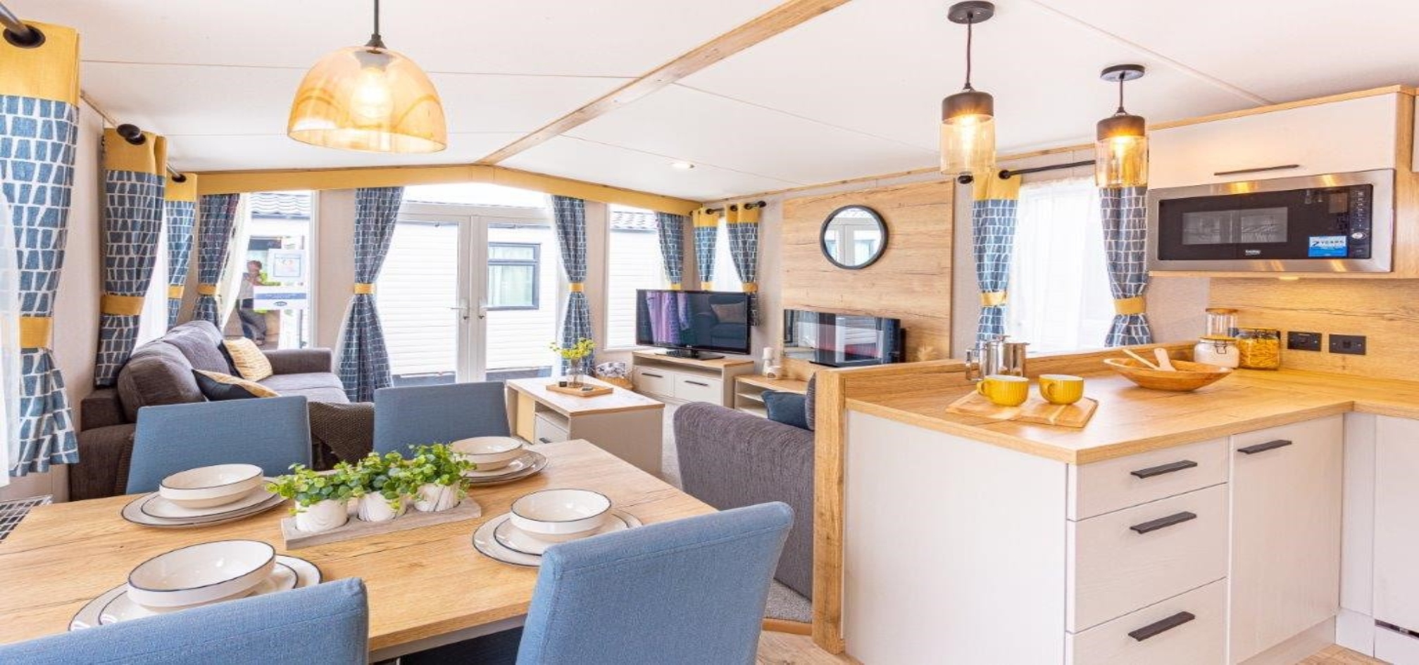 standard lounge and dining room in one of our caravan parks in Lancashire